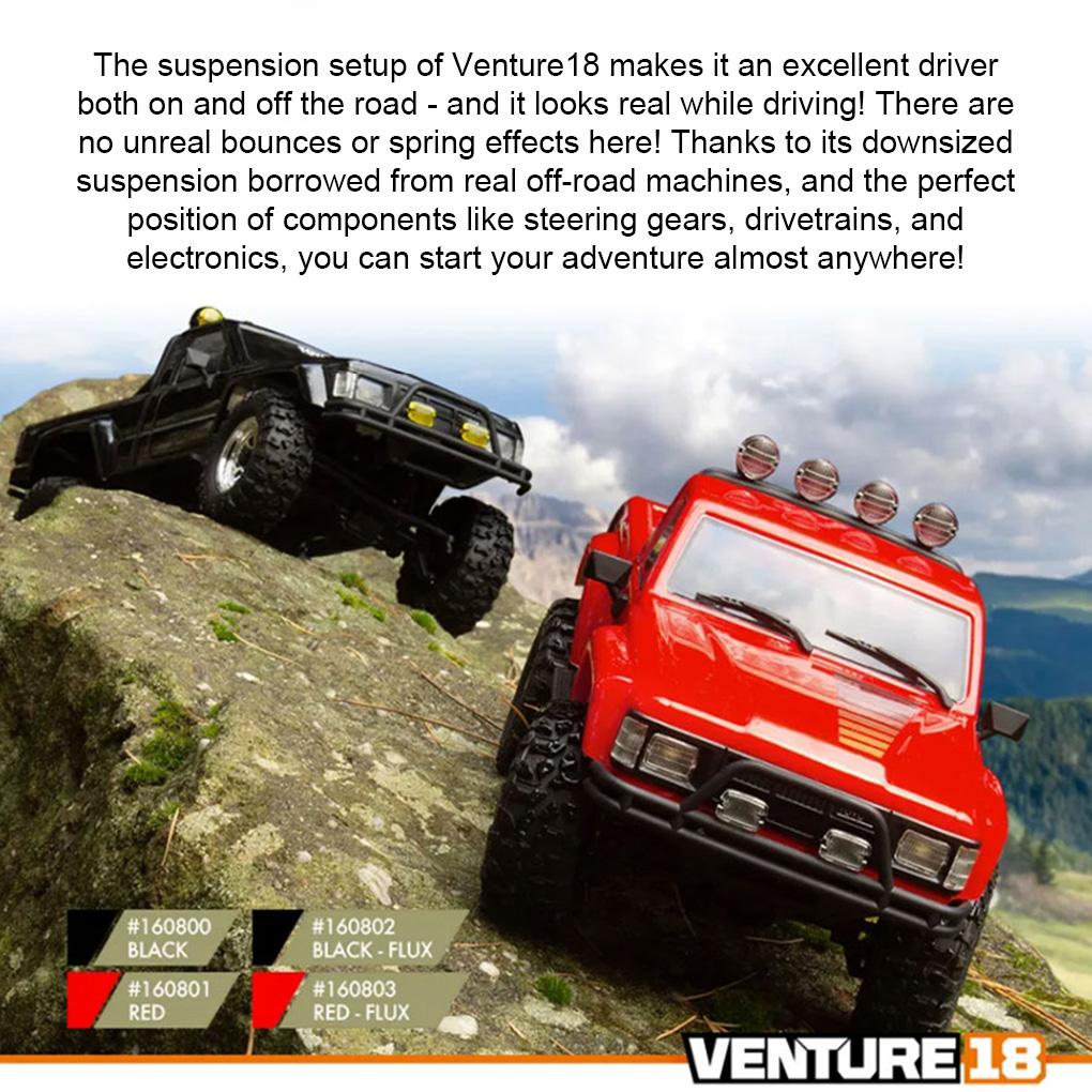 1/18 HPI Racing Venture Brushed&Brushless Crawler RC Electric Remote Control Model Car 4WD RTR Climbing Vehicle Adults Child Toy