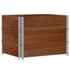Pallet Frame Kit 3 Pcs Brown 80 X 60 Cm Solid Pine Wood