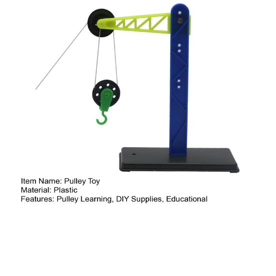 1/2/3 Sets DIY Pulley Block Kit Physical Scientific Experiment Training Aid Kids Students School Science Projects Pulley Learning STEM Toy