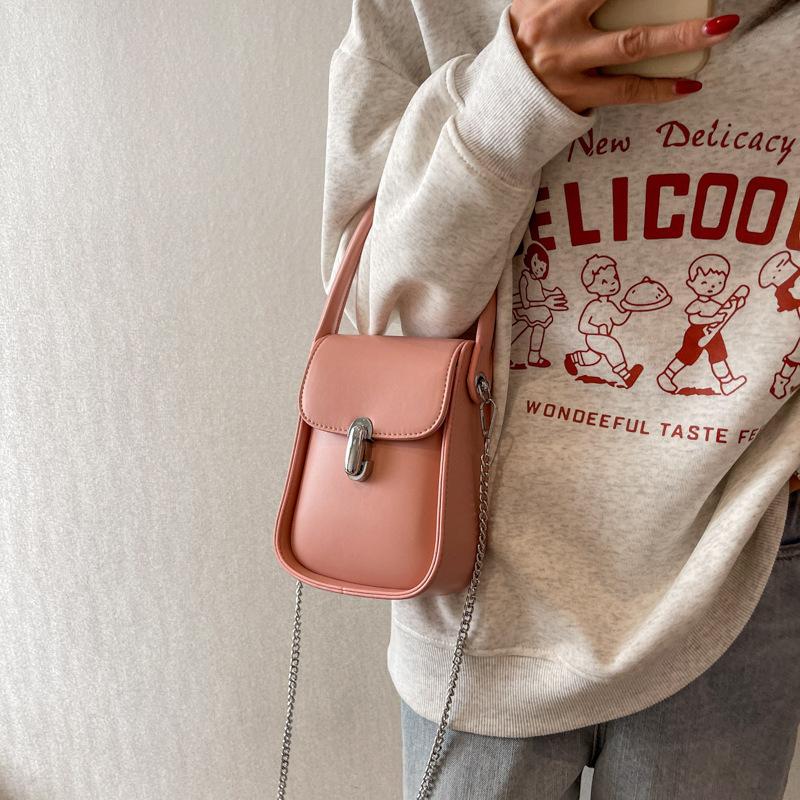 Portable small bag women's new fashion small square bag summer simple chain shoulder messenger bag