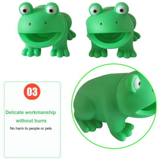 Hundespielzeug, interaktives Hunde-Kauspielzeug mit Geräuscheffekt, Cartoon-Frosch-förmiges Haustier-Zähnereinigungsspielzeug, Heimtierbedarf