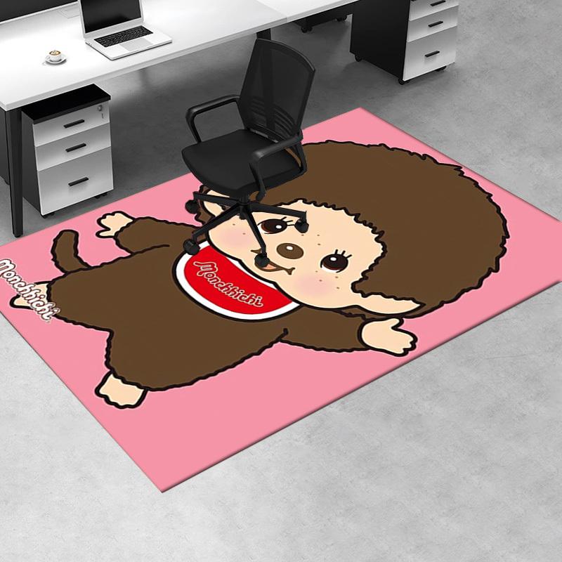 1pc Monchhichi,Cartoon,Character Office Carpet Soft Polyester Non slip Machine Washable Indoor Carpe