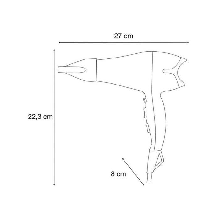 Haartrockner - SOLAC - Expert 2400 - 2400W - Schwarz - Ionisch