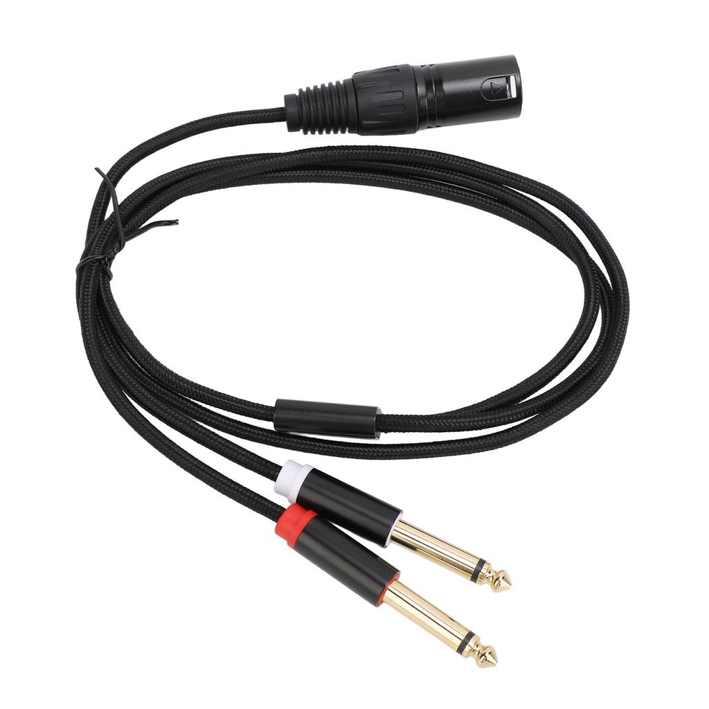 Dual 6,35 mm TS Stecker auf XLR 3-polig Stecker Kabel Dual 14 Zoll Mono auf XLR Y-Splitterkabel für