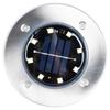 Solar LED garden lamps, steel, driven in, 11.5 cm, 12 pcs.
