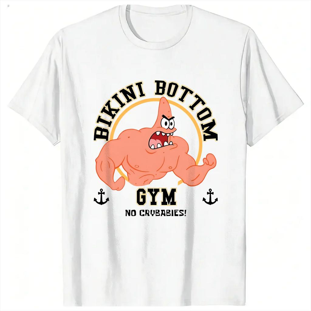 Unisex Unisexs T Shirt Bikini Bottom Gym Patrick TShirts Harajuku Summer Tee Shirt Streetwear Casual Pure Cotton Tops Gift Idea