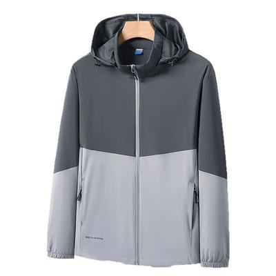 Summer Outdoor Skin Clothing, Sun Protection Jacket, Men's Ice Silk Sun Protection Suit, Nylon Plus Size