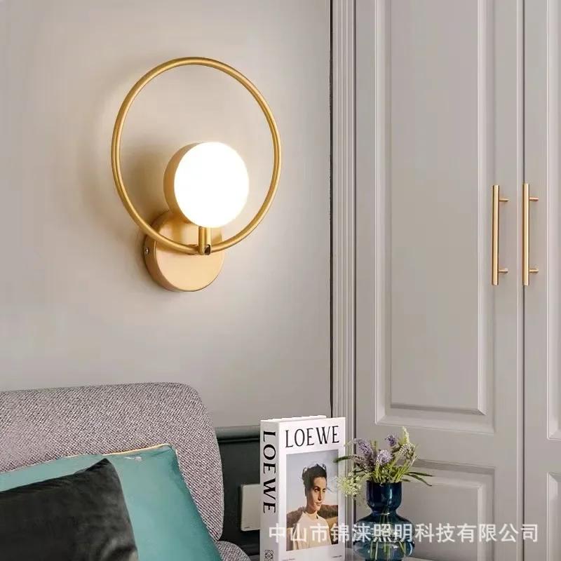 Modern LED Wall Sconce Lamp For Living Dining Room Bedroom Bedside TV Background Aisle Home Decoration Lighting Fixture Lustre