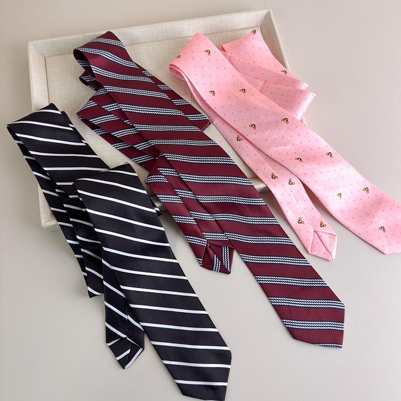 Long Waistband Korean Style Striped Waist Belts Waistband for Women Cute Dog Fashion Jeans Belt Uniform Shirt Suit Neck Ties