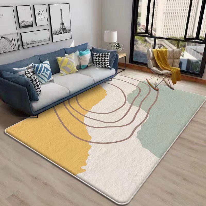 Minimalist Cross-Border Luxury Carpet for Living Room and Bedroom, Full Coverage, Simple Style