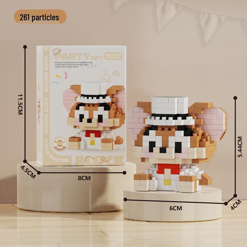 Zodiac Dragon Year Micro-Particle Building Blocks Educational Toys for Children