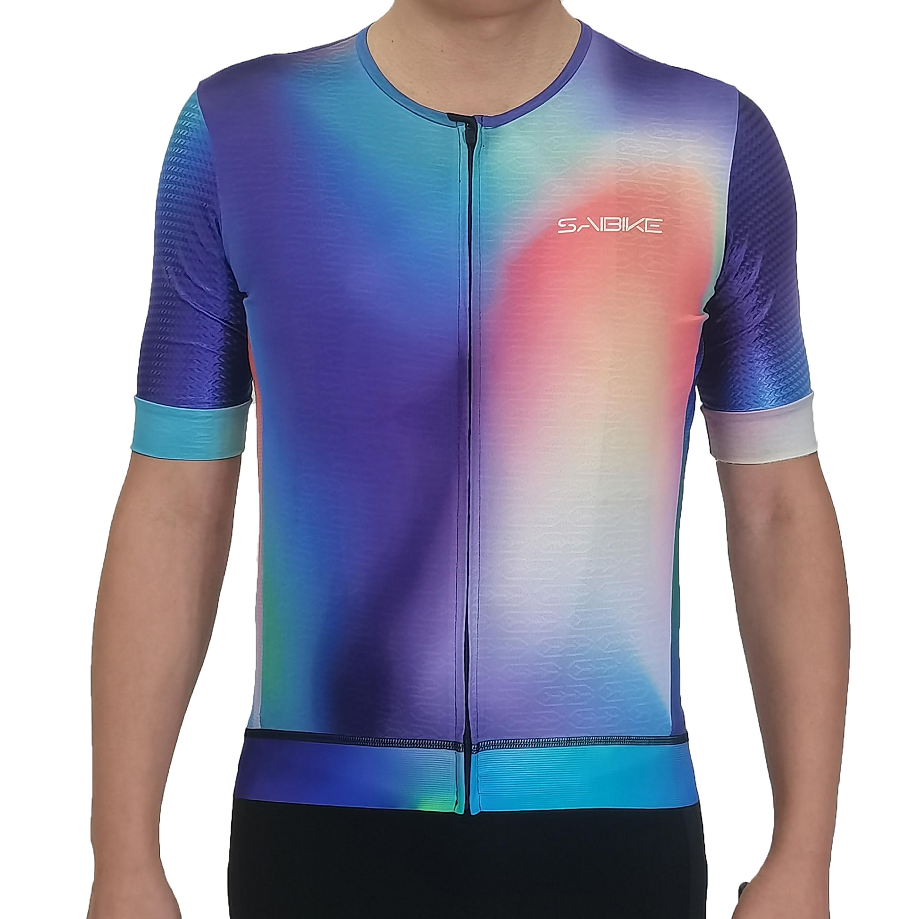 Customize Short Sleeve Bicycle Cycling Clothing Manufacturer Road Bike Cycling Wear for Men Powerband Cycling Jersey S синий