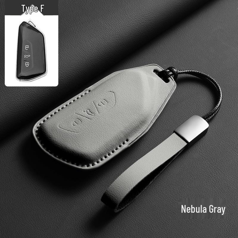 Compatible with Volkswagen ID.3, ID.4 Crozz, Tan Yue ID.6X, Ling Du L, Tan Jing, Tayron L genuine leather key case.