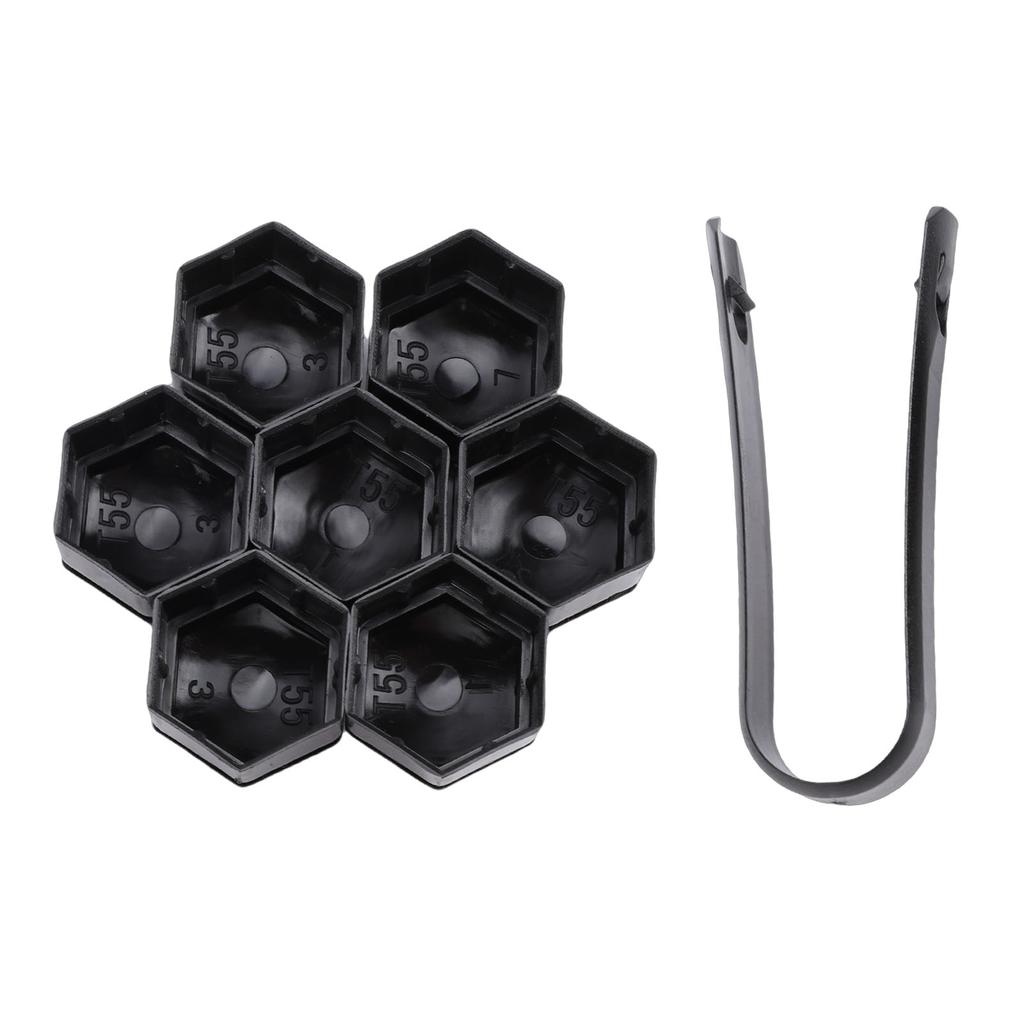 20PCS Lug Nut Covers Black 21mm Inner Hex Plastic Wheel Bolt Dust Caps Auto Hub Bolt Protector Universal for Cars Trucks SUVs