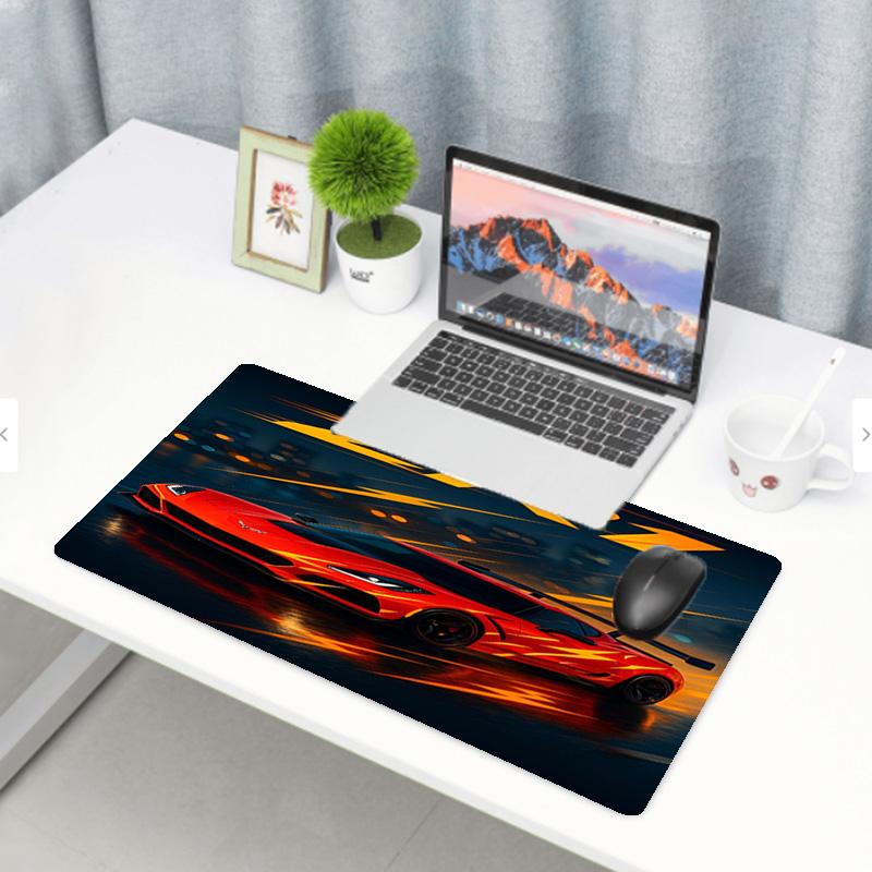 Chevrolet Corvette Print Mouse Pad, Anti‑Slip Desktop keyboard Mat, for PC Laptop Gaming Working Daily Use, Cool Festival Surprise Gift