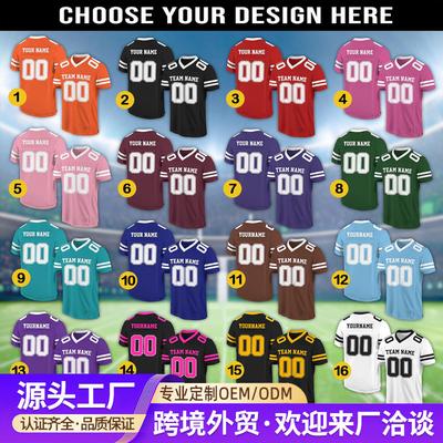 Football Uniform Short Sleeve American Football Uniform Game Training Nfl Uniform Atlanta Falcons