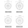High Performances Alloys Mountain Bike Disc Brake Rotors Cycling Disc Brake Rotors for Enhances Heat Dissipation