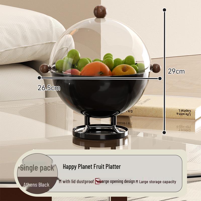 Elegant Fruit & Snack Bowl with Drainage - Perfect for Living Room Decor and Storing Dried Fruits & Candy