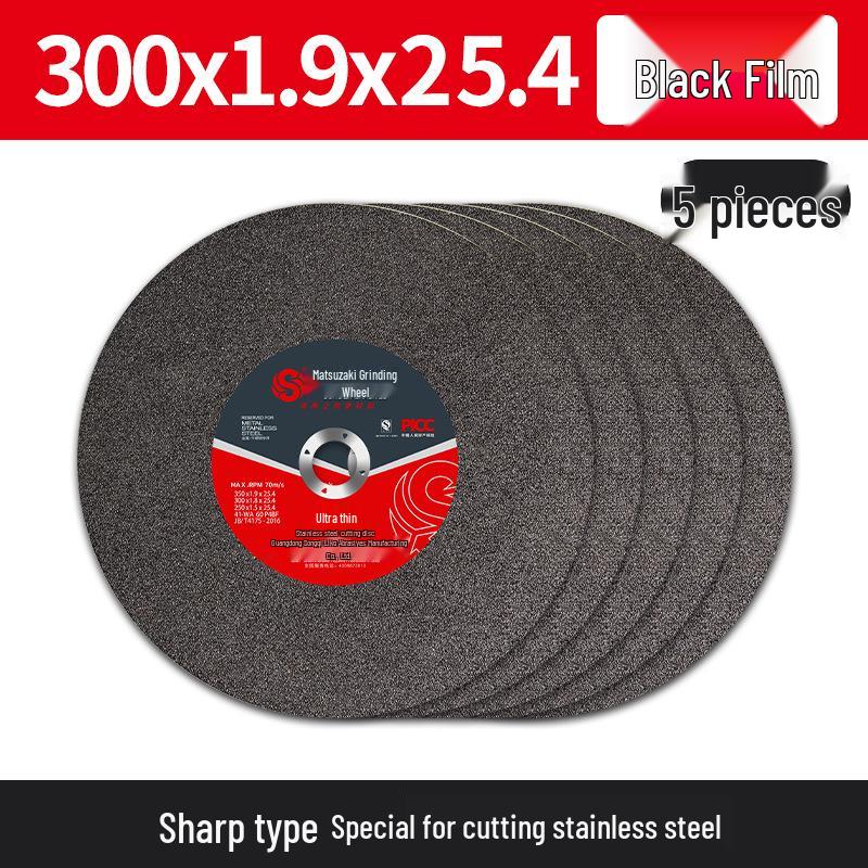 350mm Stainless Steel Cutting Disc, 4-Type Thickness, Profile Metal Grinding Wheel for 355/400 Industrial Saw Machines