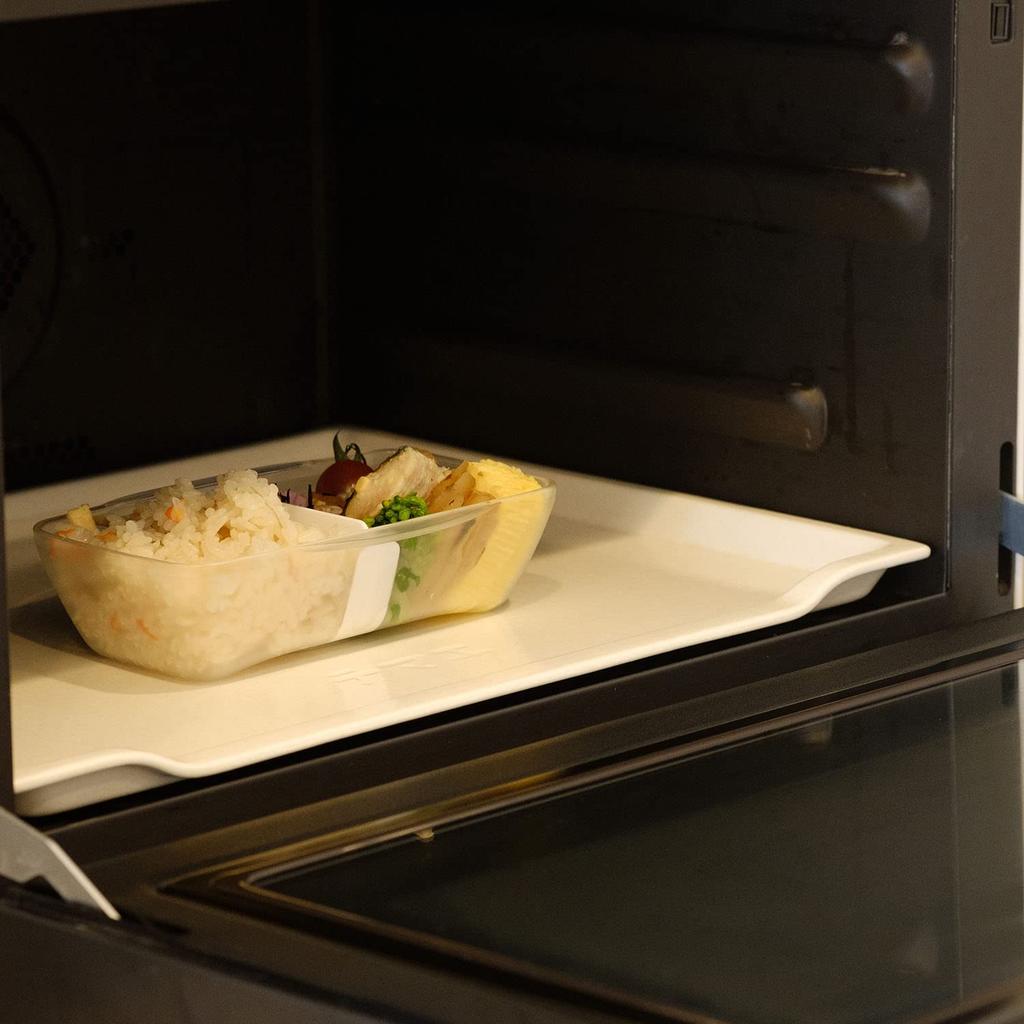 Komori Resin Bento Premium Easy To Microwave and Dishwasher KLBTL5 Box, 500ml, Dome, Clean, Safe, White,