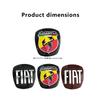 1pcs 3D 44mm Acrylic Steer Wheel Emblem Sticker Car Steering Wheel Sticker Car Interior Emblem Car Accessories For FIAT Abarth