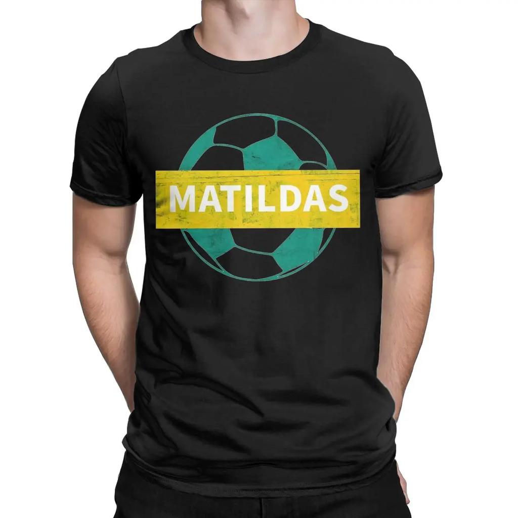 Men Matildas Woman Soccer Australian T Shirts 100% Cotton Clothing Cool Short Sleeve Crewneck Tees Classic T-Shirts