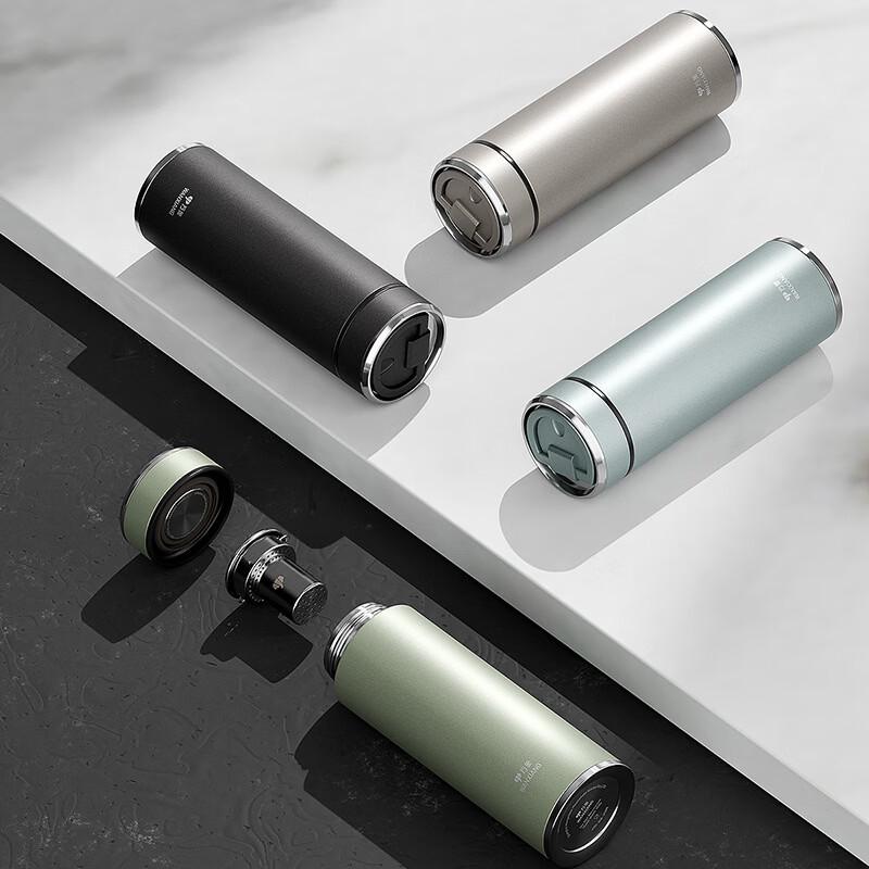 VANSUM 316 Stainless Steel Thermos Mug with Tea Infuser
