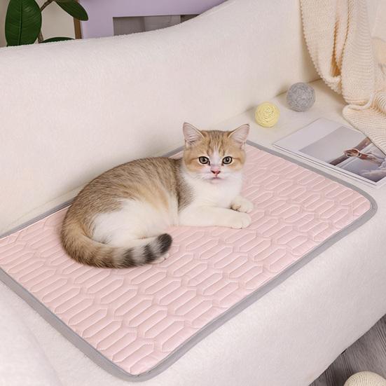 Pet Cooling Mat, Ice Silk Dog Cooling Pad, Washable Portable Dog Bed, Summer Cooling Mat for Small Medium Large Dogs Cats