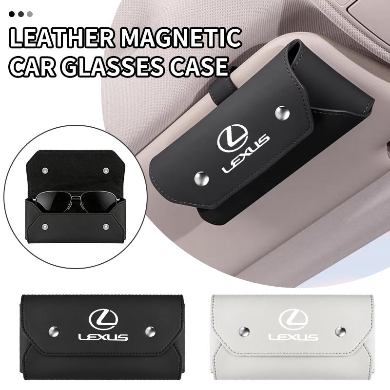 CKU5 Car Sun Visor Glasses Case Leather Sunglasses Box Eyeglasses Holder For Lexus UX250h RX450h CT200h RX400h NX300h RX350 RX300 GX
