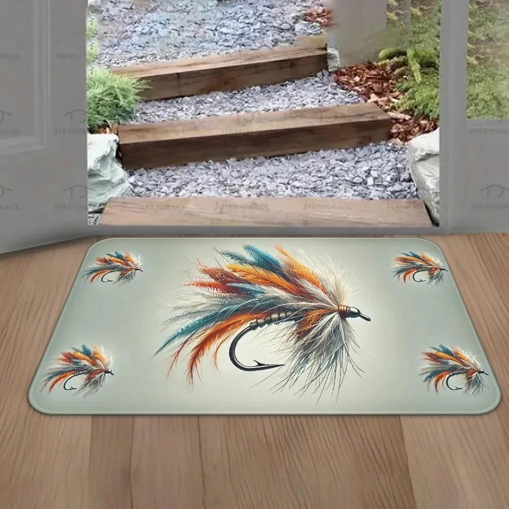 1PC LOVE Dog Pattern Door Mats Kitchen Rugs Non-Slip Pop Design Living Room Rugs Bath Mat Carpet for Home Sink Laundry Decor