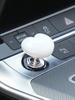 1pc Heart Shaped Car One Key Start Button, Personalized and Creative Ignition Ring Button Decoration