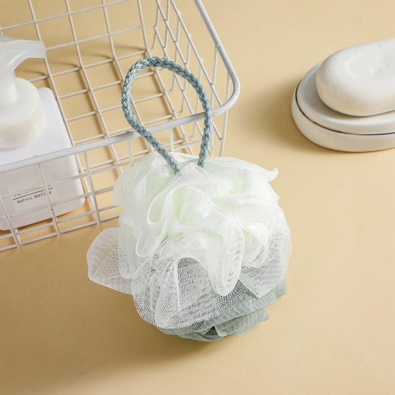 Pe Two-color Bath Ball Cotton Rope Foaming Showering Tool Bathroom Accessories