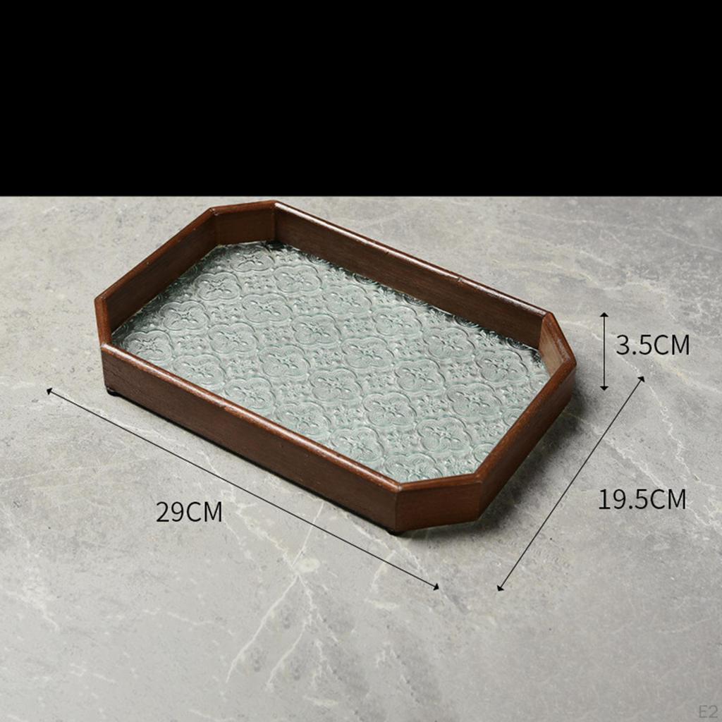 Bathroom Storage Tray Platter Cup and Mugs Holder Jewelry Fruit Snack Trays Makeup
