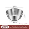ZISIZ Food-Grade 316 Stainless Steel Mixing Bowl