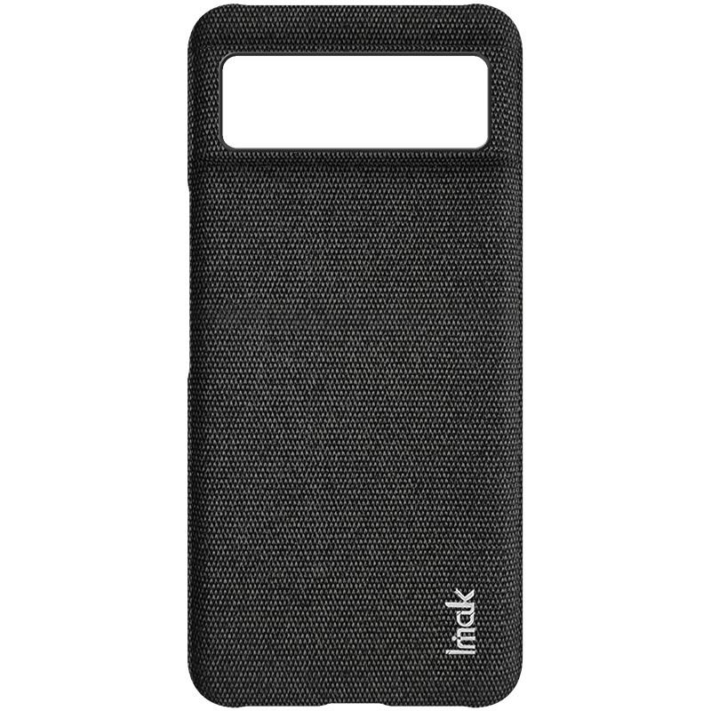 IMAK Ruiyi Series for Google Pixel 8 Case Cloth Texture Bump Proof PU Leather+PC Cell Phone Cover