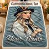 Flannel BlanketTaylor Swift Custom Name Text Personalized Soft Warm Throw Blanket Home Decor Gift