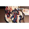 Women Fashion Versatile Elegant Printed Small Square Neck Scarf For Daily Wear