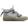 New LiNing CF Hunter Counterflow Hunter Non slip Lightweight Mid top Skateboard Shoes Men's Gray AGCQ127-1