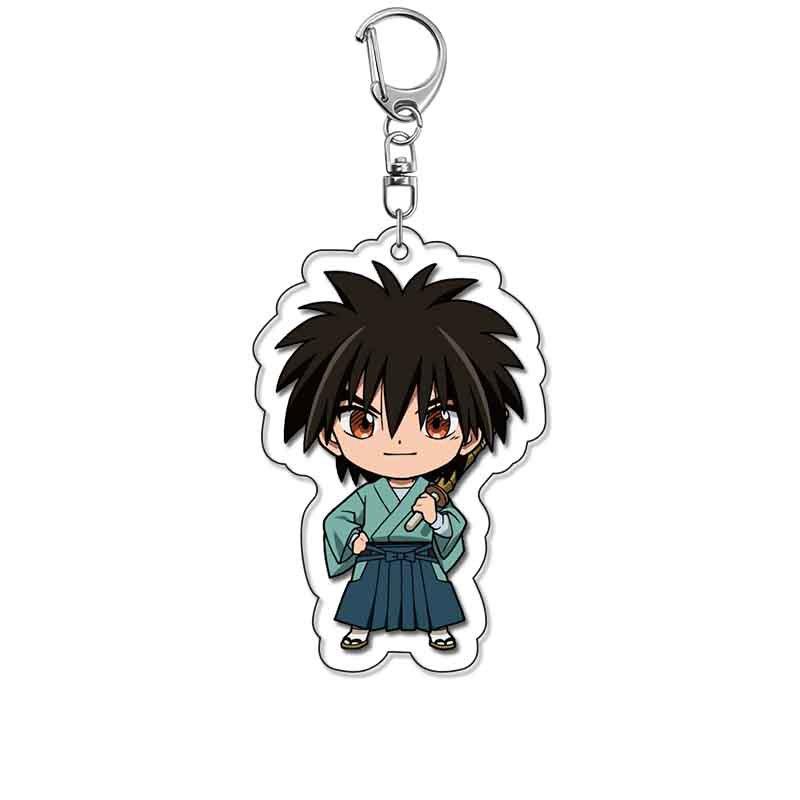 Rurouni Kenshin Portachiavi Acrilico Gioielli Prodotti Correlati al Campus Creatività Culturale Regalo per Amici Sacchetto Portachiavi Collezione