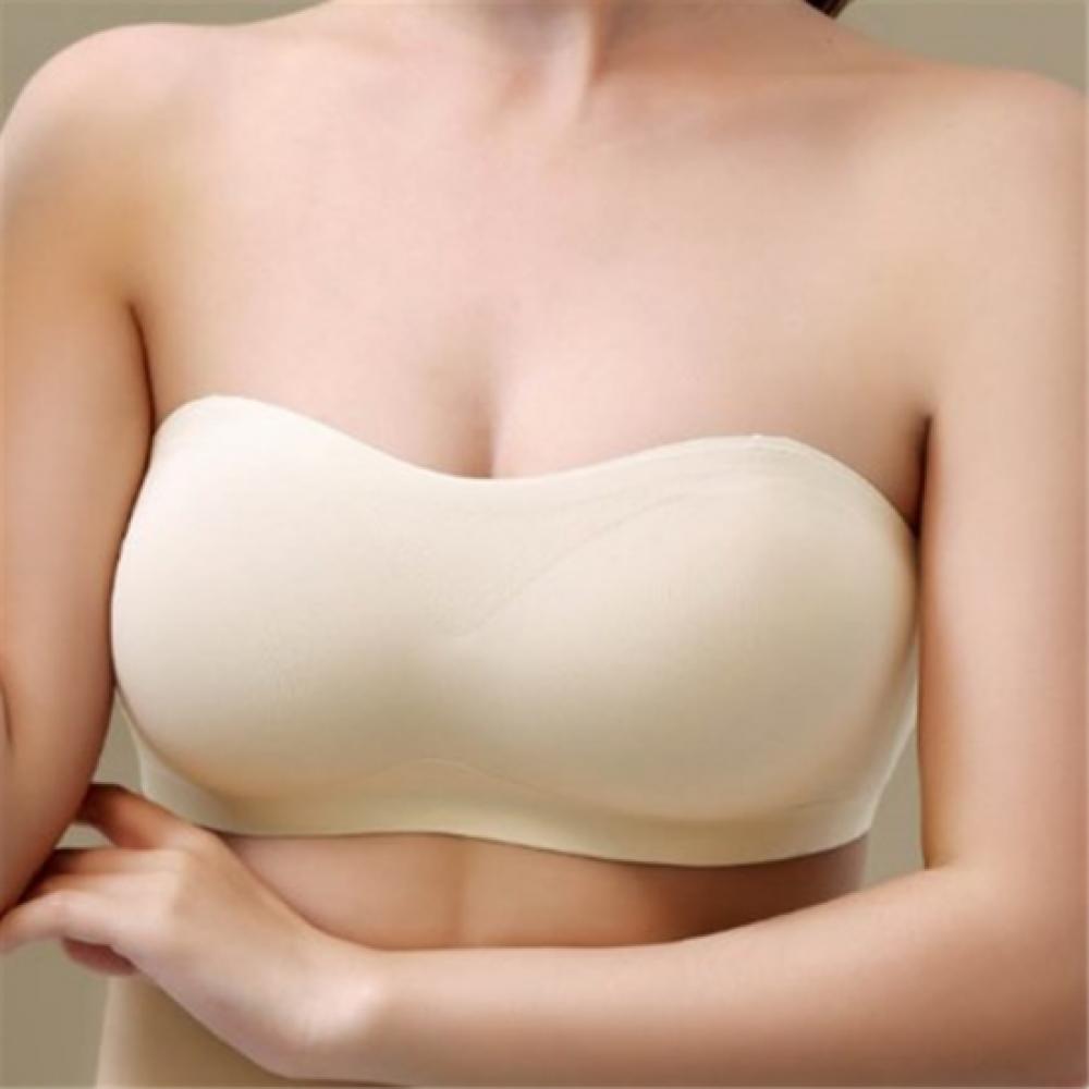 New Arrivals Open Run Women Basic Tube No Wire Bralette 4 Stage Hook