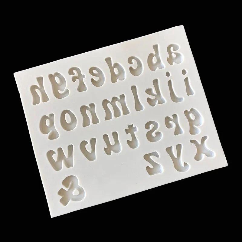 3D Capital Letter Silicone Mold English Alphabet Chocolate Fondant Cake Molds Fondant Cake Decorating Tools Sugar Paste Moulds