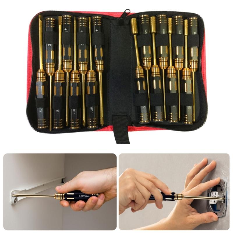 4Pcs Hex Screw Driver Set Metal Hexagon Screwdriver Wrench Tool Kit For Car Helicopter Fpv Screw Driver Set