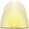 Folding Book-shaped LED Lamp with Wooden Cover, 500 Lumens, Rechargeable Via USB, Can Be Used