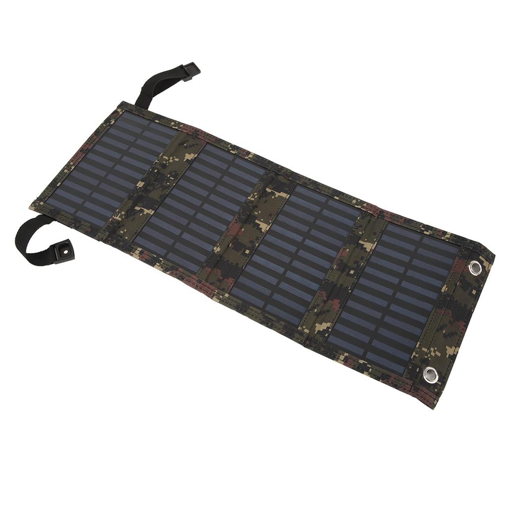 Folding Solar Panel with USB Port 5.5V 20W Monocrystalline High Efficiency IP65 Waterproof for Outdoor Camping