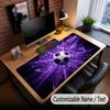 Soccer Theme Custom Mouse Pad Personalized With Name Text Customized Desk Mat For Office Home Decor