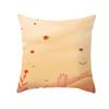 Autumn Maple Leaf Fresh Printing Pattern Polyester Cushion Cover for Home Living Room Sofa Bedroom Decoration Pillow Cover