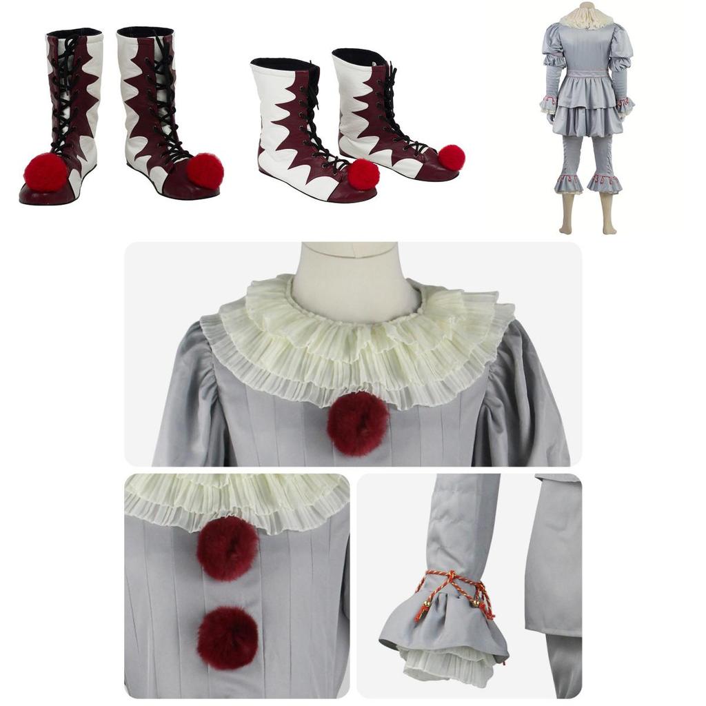 Stephen King's It Scary Clown Joker Pennywise Cosplay Costume High-quality Material And Durable