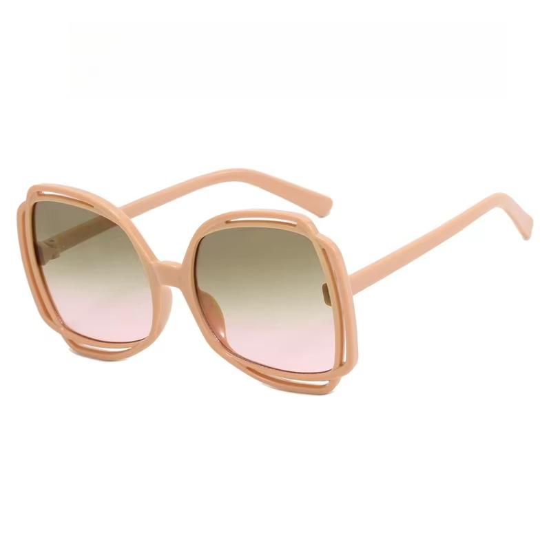 

Модные солнцезащитные очки с полым дизайном, большая оправа, для личности, уличные, трендовые, женские