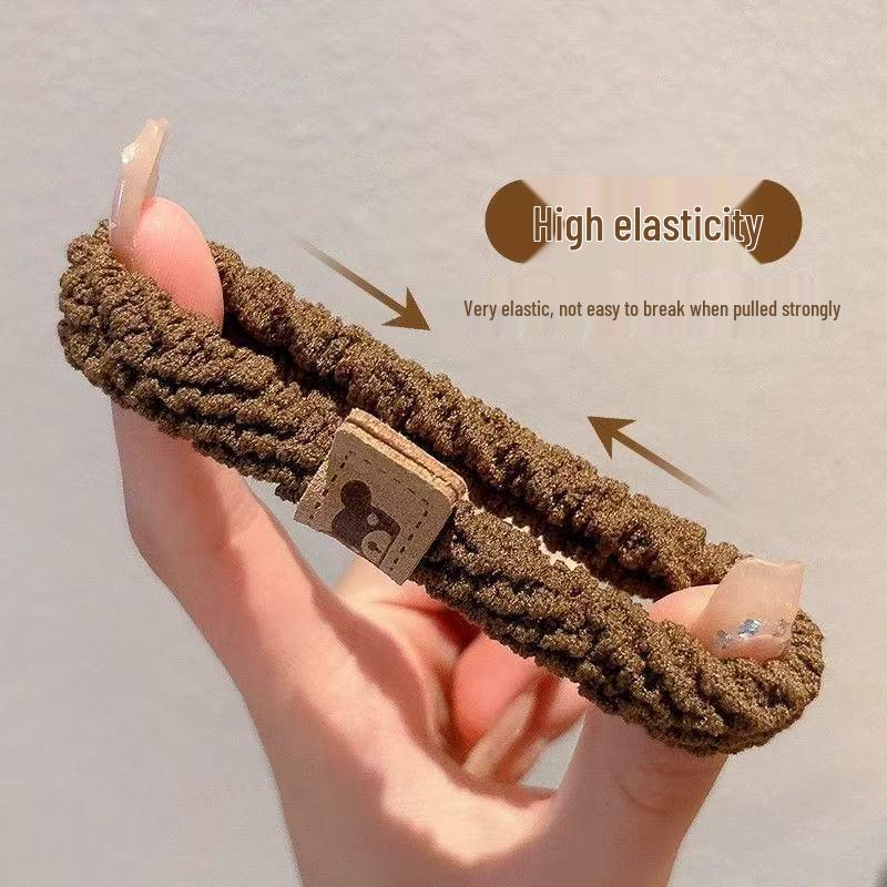 Simple Durable High-Elastic Hair Tie - New 2025 Leather-Covered Hair Accessory