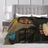 Kanye Meme Happy Birthday Plush Blanket Flannel Throw Blanket For Home Decor Warm Soft Custom DIY Quality Bedspread Gift